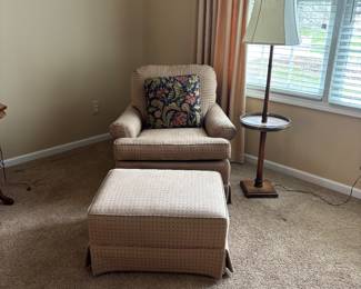 Side Chair with matching Ottoman