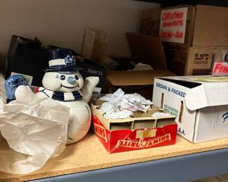 Lots of Christmas items including vintage and shiny brite ornaments
