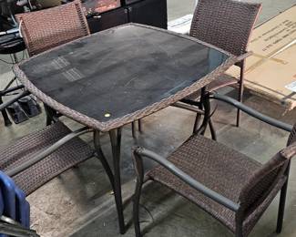 PATIO TABLE AND CHAIRS