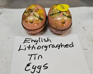 ENGLISH TIN EGGS