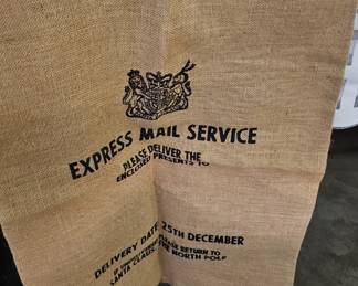 BURLAP EXPRESS MAIL SERVICE SACK