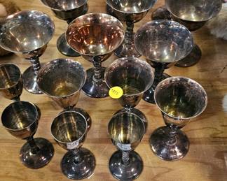 SILVER GOBLET LOT
