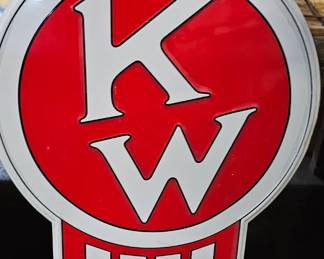 K W METAL SIGN