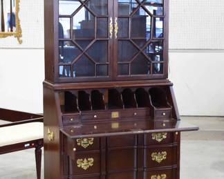 Statton Block Front Mahogany Secretary