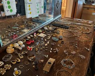 Plenty of cool costume jewelry.
