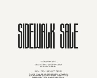 Black Beige Modern Minimal Simple Sidewalk Creative Studio Logo