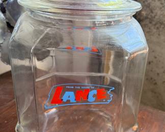Vintage Lance crackers counter jar