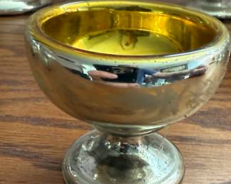Large collection of 19th century mercury glass. 