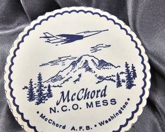 MCCORD NCO MESS VINTAGE PAPER COASTERS