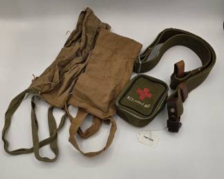 Mosin Nagant Sling, Bandoleers And Medical Pouch