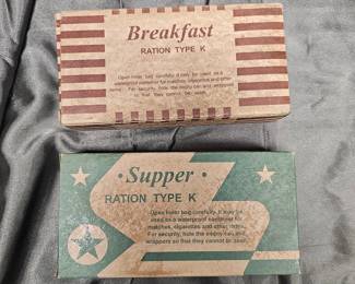 WWII RATION BOXES (reproductions)