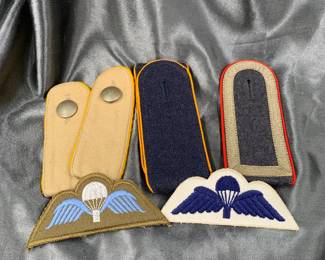 West German Bundeswehr Shoulder Boards / Parachute Badge