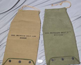 TWO WWII ERA 50 CAL LINK BAGS