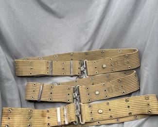 Lot Of 3 WWII M1936 Pistol Belts
