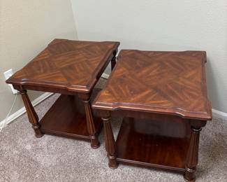 Pair of Wooden End Tables
