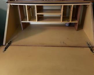 Vintage Western California Ranch Mission Spanish Revival Monterey Era Coronado 1930's Furniture La Fiesta Paint Decorated Secretary with Three Drawers