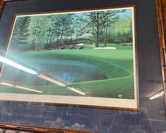 Framed Double Signed "Griff" Print No: 11 Dogwood 322/1950   1996