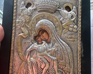 Beautiful silver piece authenticity on back very very nice 
Ital silvero 
