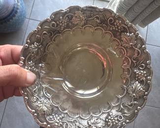 Silver bowl vintage antique sterling 