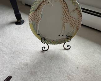 Large Plate - someone liked giraffes  - there are a few 