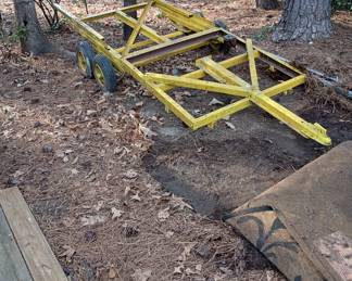 SOLD 
Tandem axle heavy duty trailer frame