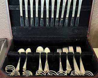 Heirloom Sterling Flatware 59 Pieces