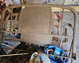 antique metal bed frame