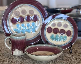 Dan Lasser Red Tulip pottery