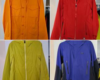 REI and other brands of light-weight jackets