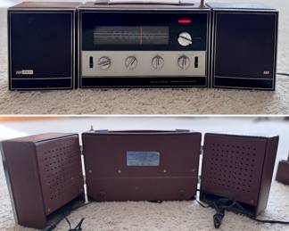 Portable "ID Ideal FM Multiplex Stereo/Solid State" AM/FM radio - works and very cool!
