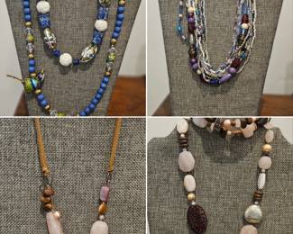 Loving all the beaded necklaces