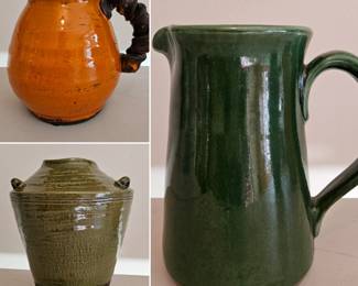 Ceramic pitchers & vase