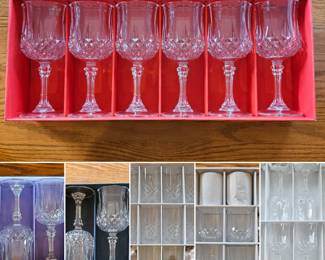 An assortment of stemware