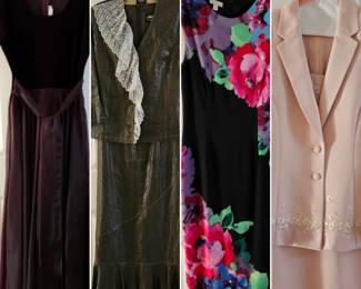 An array of designers & styles of clothing - sizes sm - xl