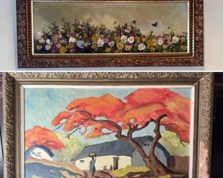 Large hand painted art pieces