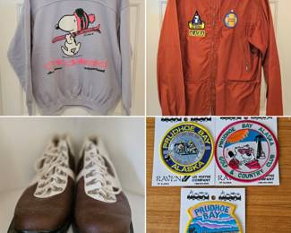 Snoopy sweatshirt & other ski attire