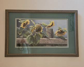 Signed "Sunflower" print