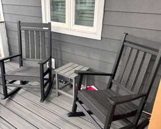 Polywood porch rockers