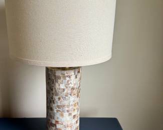 2 Mother of Pearl Table Lamps