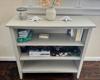 Light Grey Wood Bookshelf