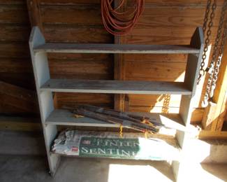 Primitive wooden shelf