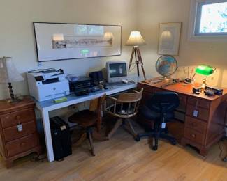 Desks and desk chairs