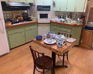 Boos butcher block kitchen table