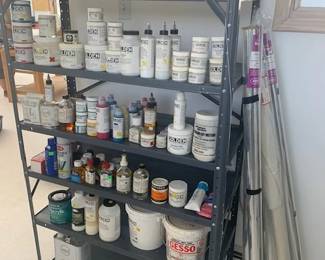 Lots of artist's supplies
