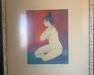 Gillian Kemper monotype 'Sitting Pretty'