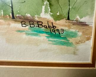 Artist B. B. Babb 1973