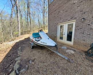 1990 Kawasaki Vintage Side by Side Jet Ski with Trailer