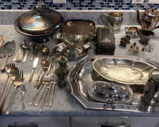Large Silver Plated Lot