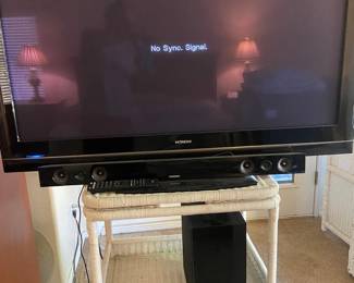 Hitachi TV, Samsung Sound Bar, Subwoofer And More