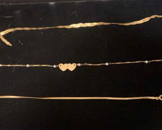 18K Gold Bracelet, 14K Gold Necklace And More 